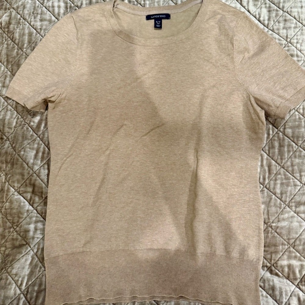 Lands' End Women's Tan Top